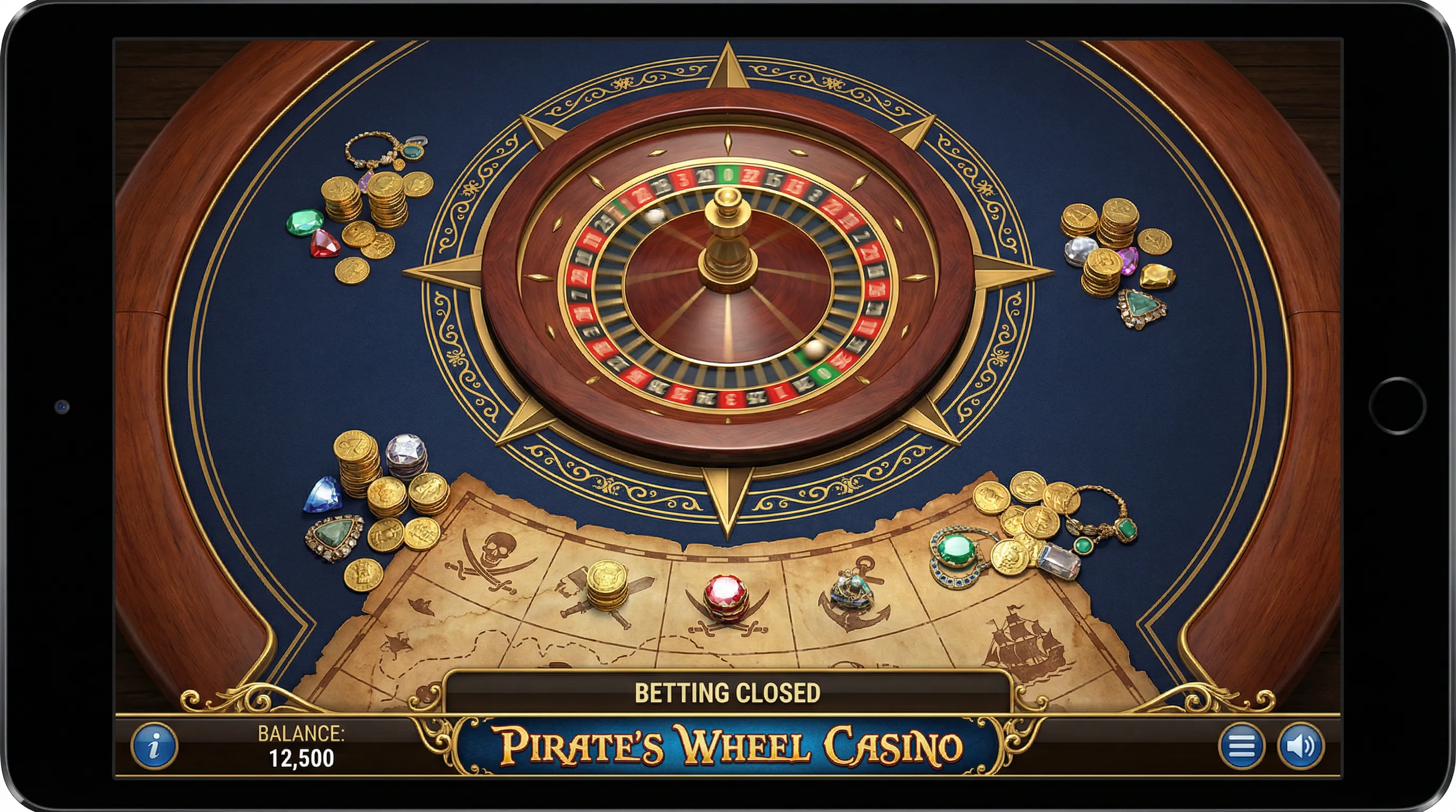 Roleta Temática de Piratas com Bússola Dourada no 567win